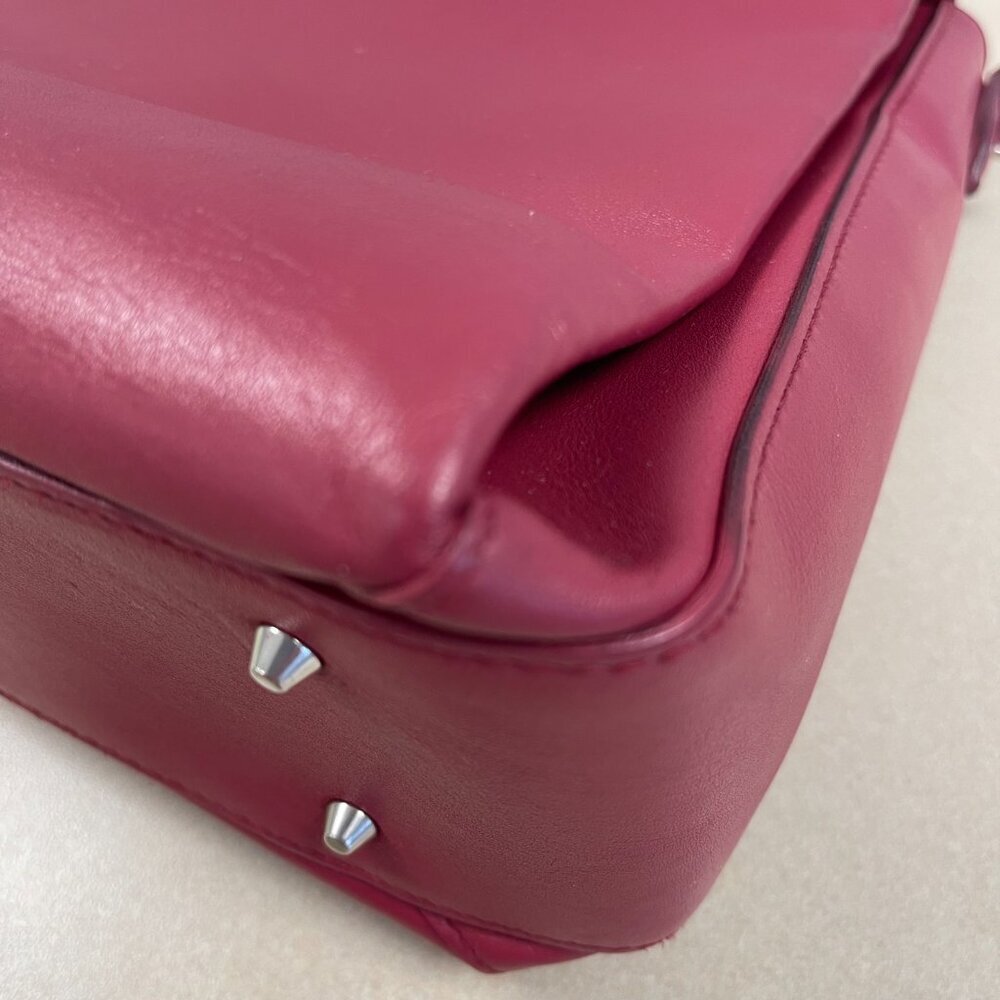 Gucci Interlocking G Top Handle Bag in Red Calfskin Leather - Preowned - Picture 16 of 16